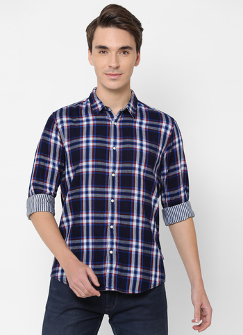 Preston Reversible Check And Stripe Shirt