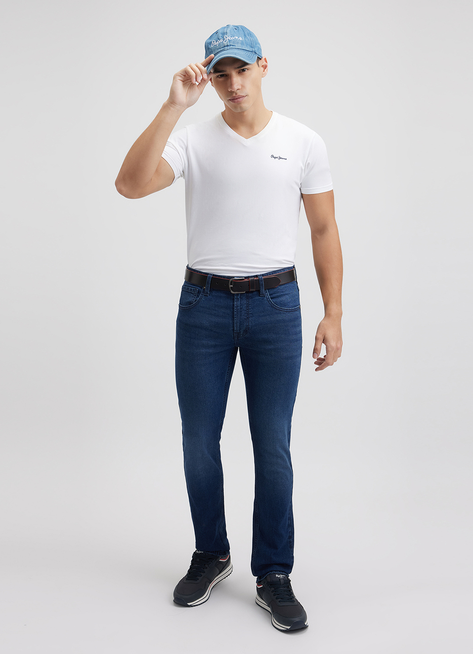 Men Blue Slim Fit Mid Rise Jeans , , large image number 1