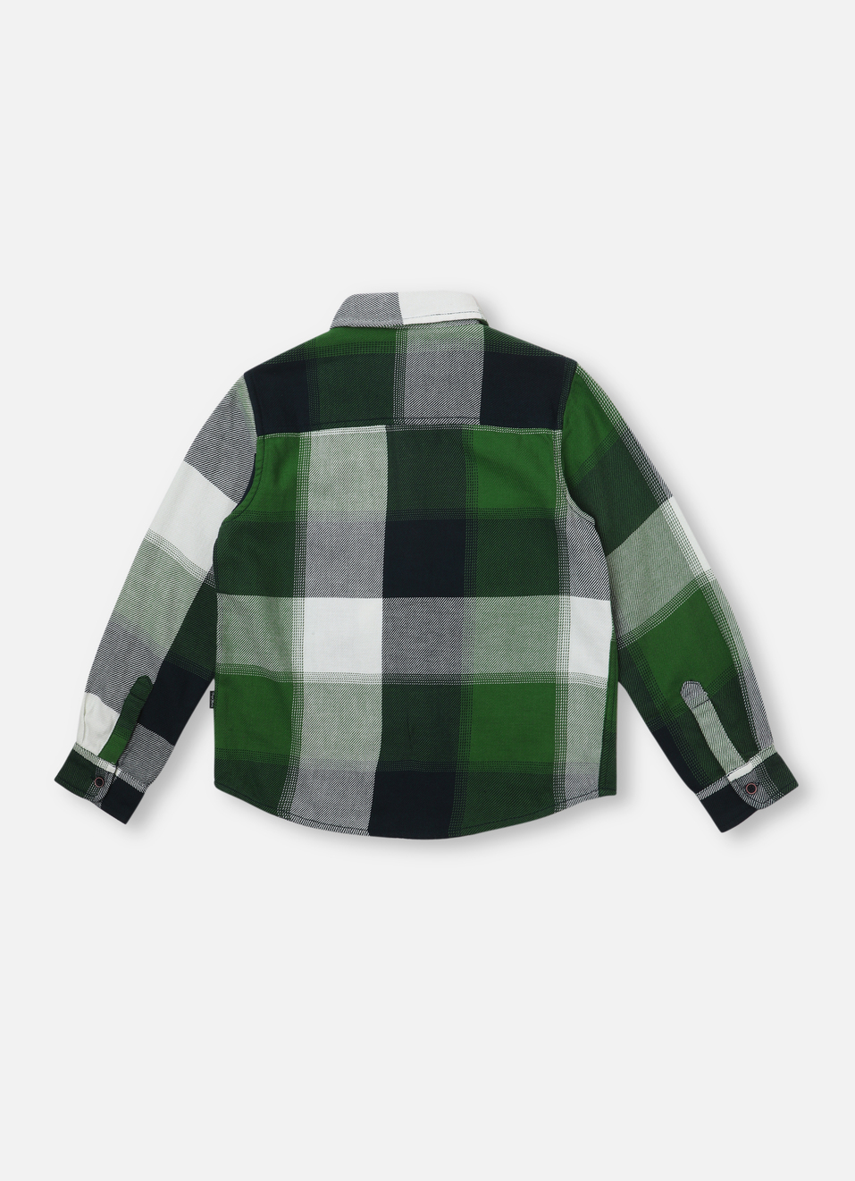Boys Red Colour Block Check Full Sleeve Shirt, , large image number 1