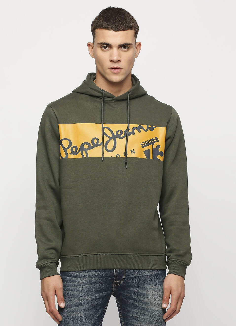 Printed Full Sleeve Hooded Sweatshirt, , large image number 1