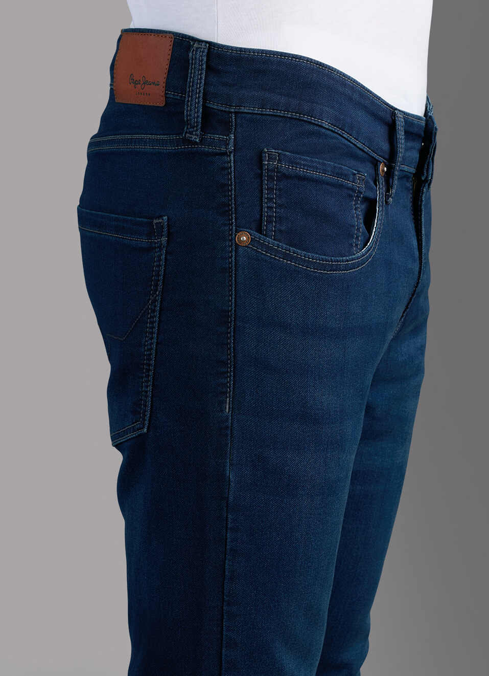 Men Black Slim Stretchable Jeans, , large image number 4