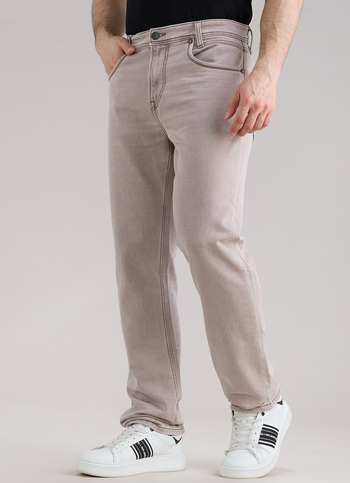 Men Blue Straight Fit Mid Rise Stretchable Jeans