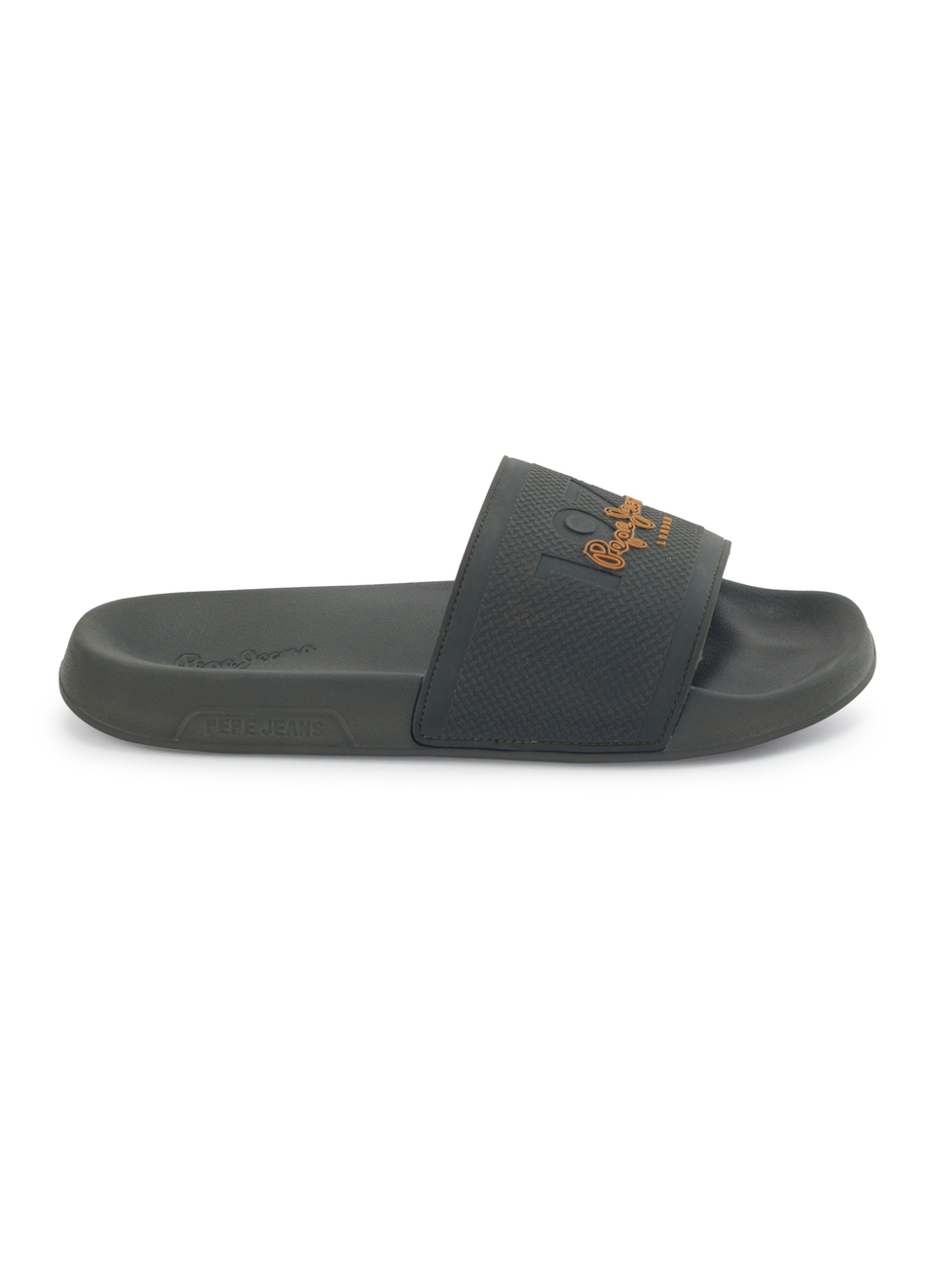 Green Lightweight Beach Slides With Textured Logo Print, , large image number 5