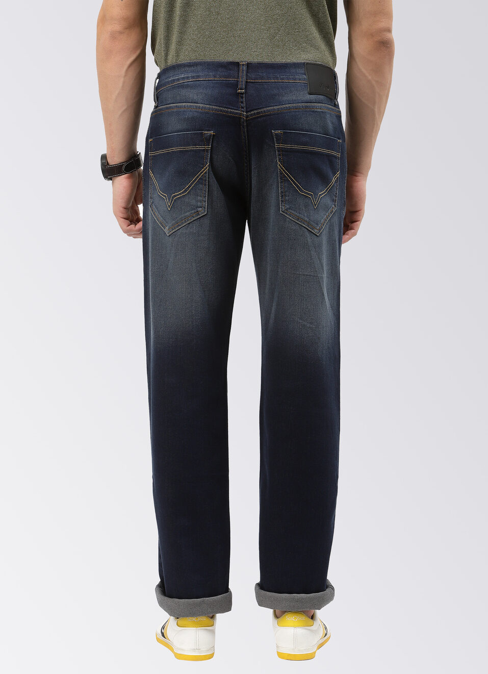 Kingston Relaxed Fit Mid Waist Straight Leg Jeans, , large image number 1