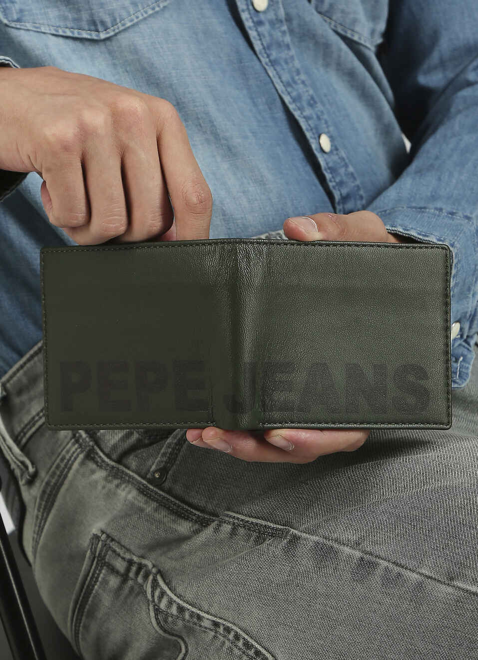 Green Printed Wallet  , , large image number 3