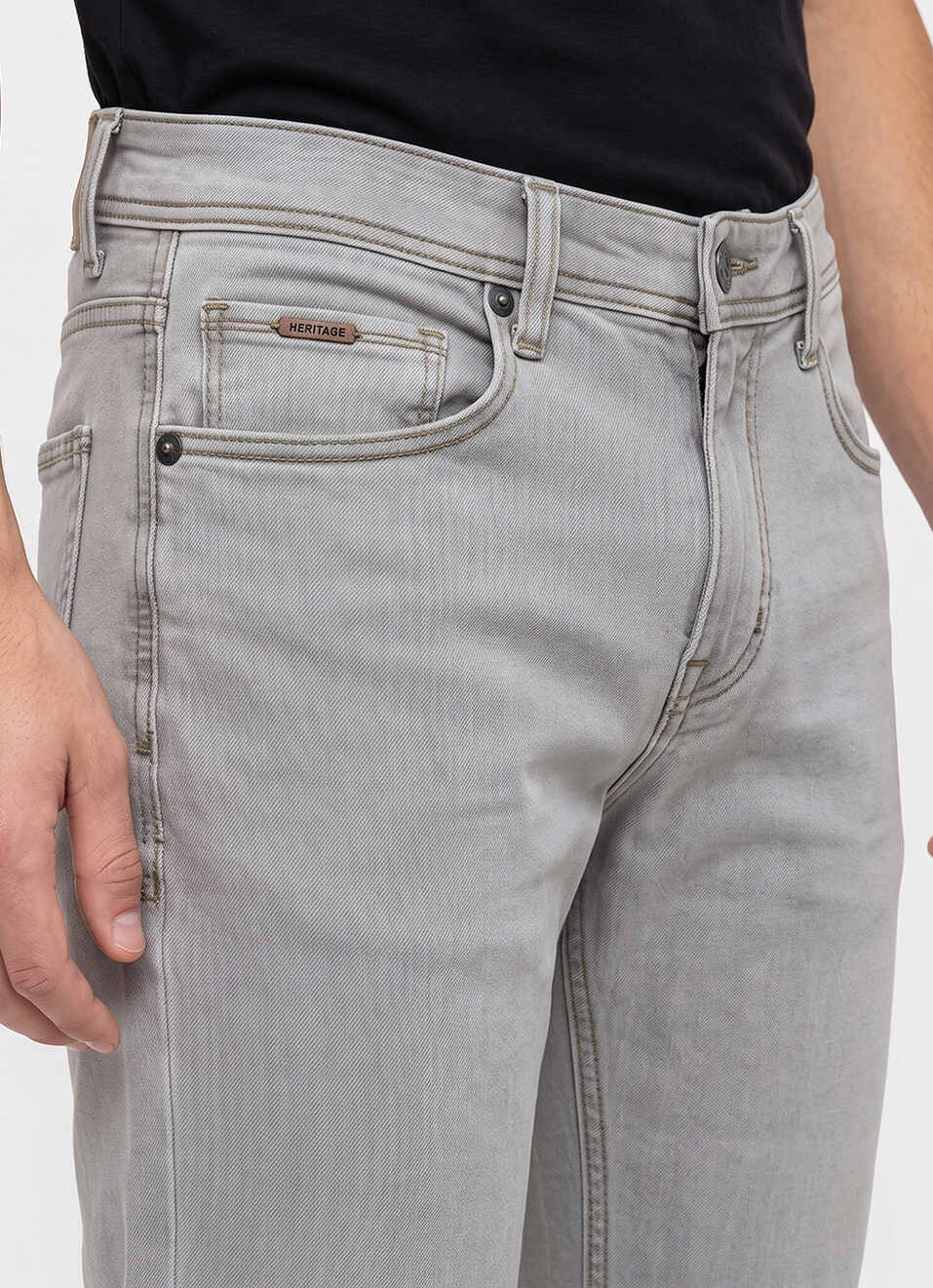 Men Blue Slim Fit Mid Rise Stretchable Jeans, , large image number 4