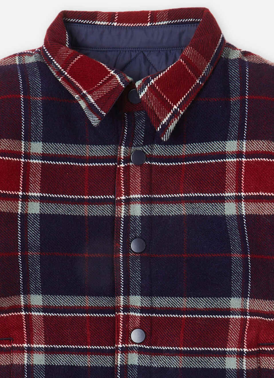 Boys Navy Full Sleeve Reversible Jacket, , large image number 2