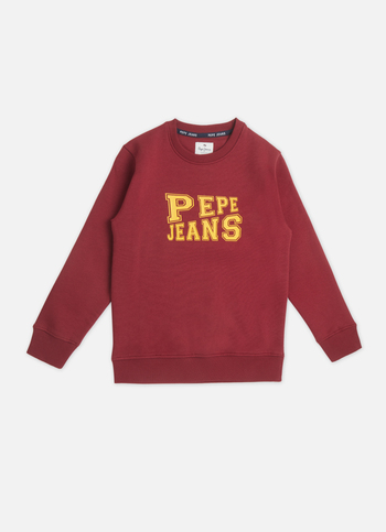 Boys Red Full Sleeve Sweatshirt