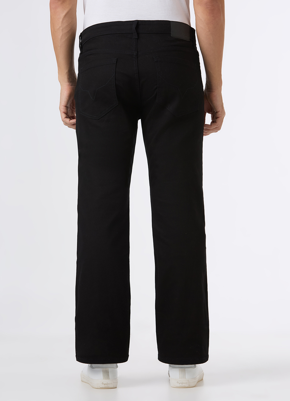 Men Black Mid Rise Bootcut Stretchable Jeans, , large image number 3