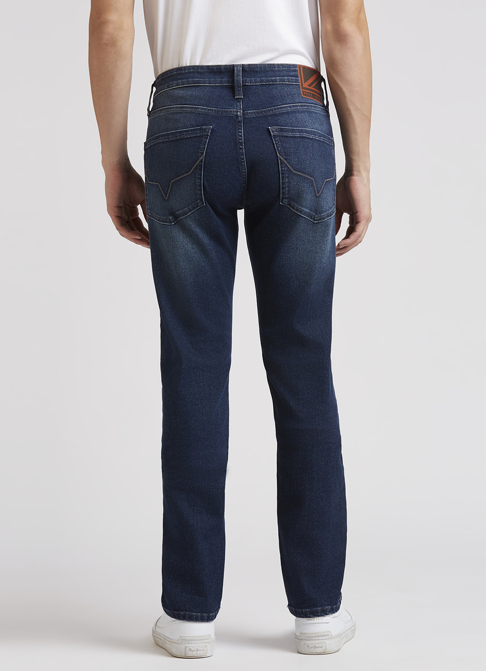 Vapour Blue Mid Rise Slim Jeans, , large image number 3
