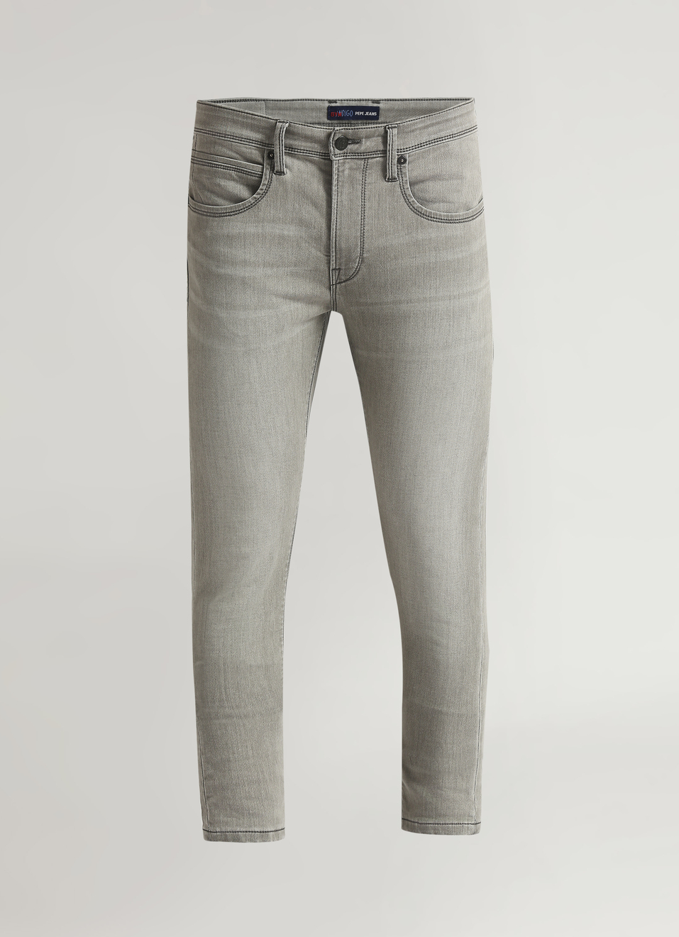 Chinox Grey Mid Rise Skinny Fit Gymindigo Jeans, , large image number 6