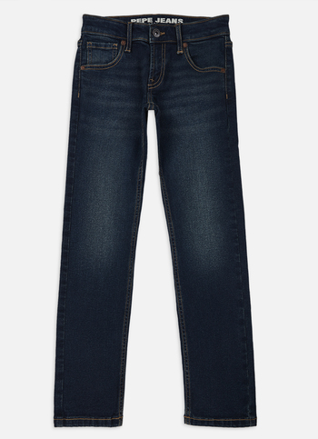 Boys Cashed Blue Mid Rise Slim Jeans