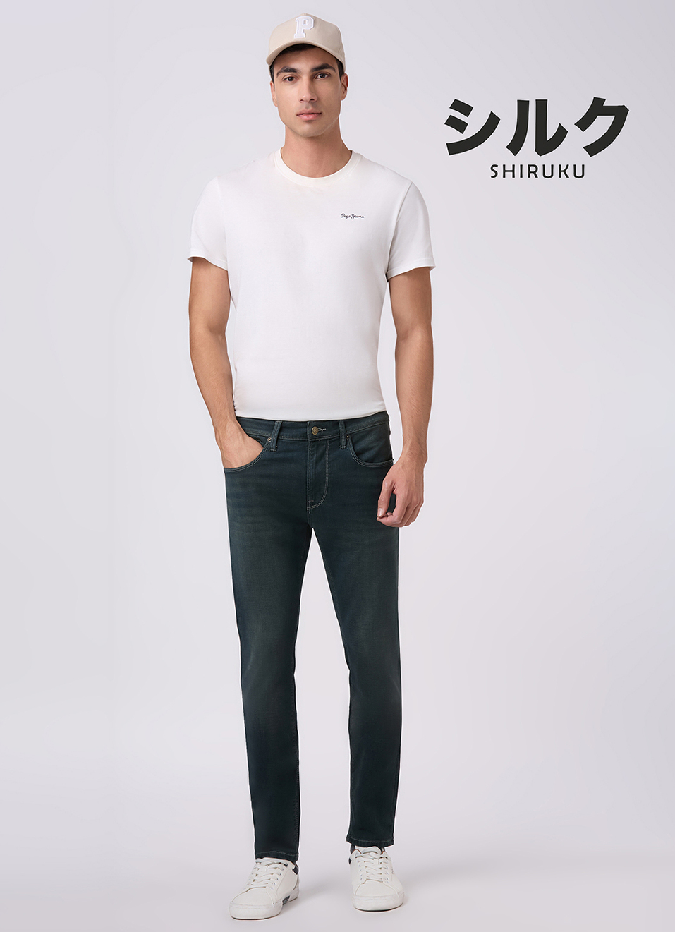 Men Green Mid Rise Slim Fit Stretchable Jeans, , large image number 1