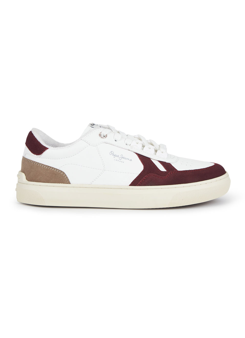 White And Red Retro Anti-skid Cupsole Sneakers, , large image number 5