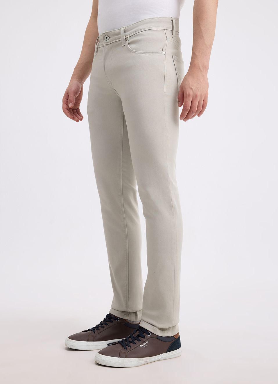 Men Grey Mid Rise Slim Powerflex Extra Stretchable Jeans, , large image number 5