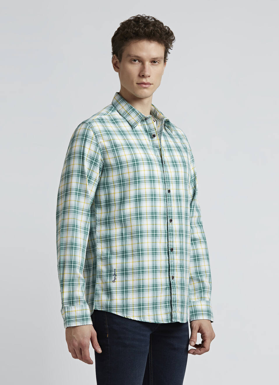 Green Checks Full Sleeve Shirt, , large image number 3
