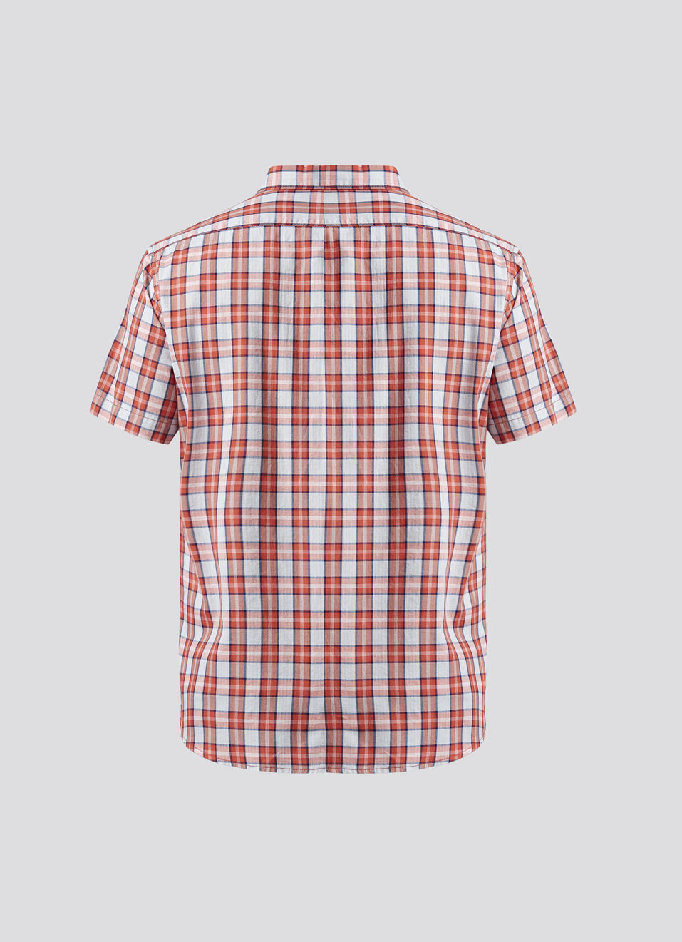 Orange Checks Short Sleeve Shirt, , large image number 7