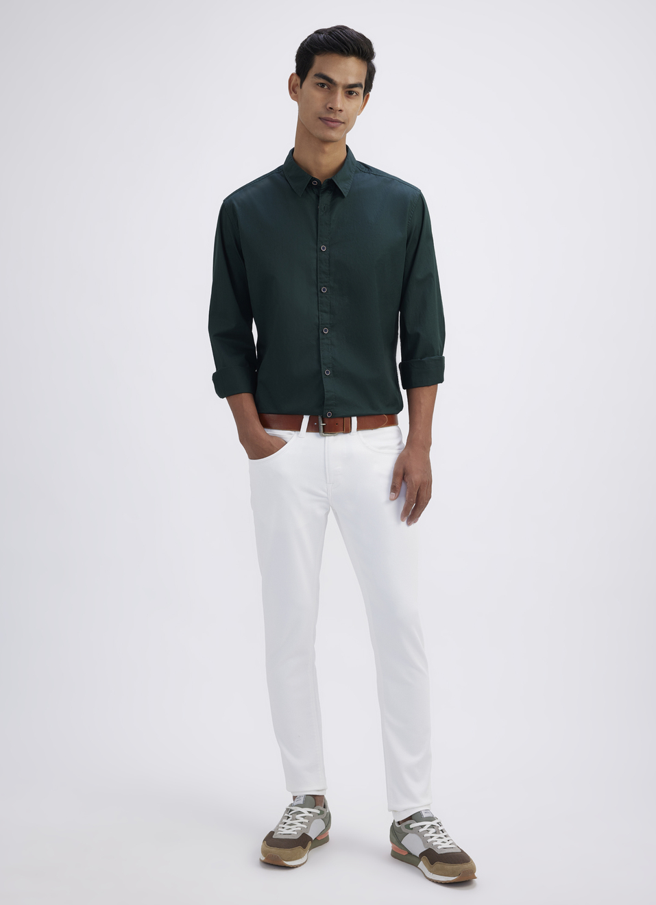 Men Green Full Sleeve Shirt, , large image number 5