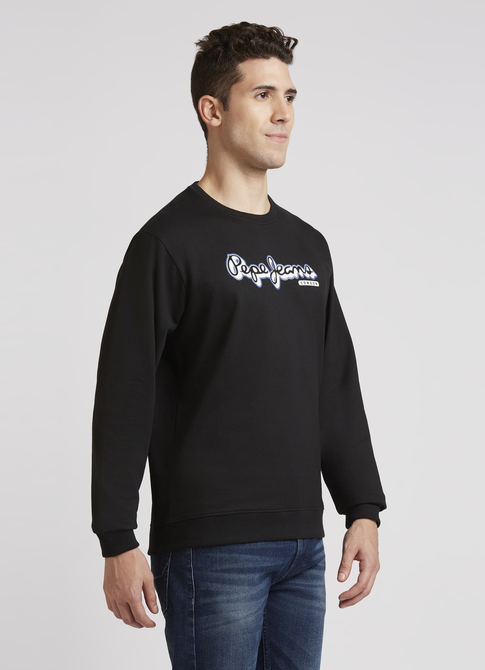 Black Graphic Print Full Sleeve Sweatshirt, , large image number 3