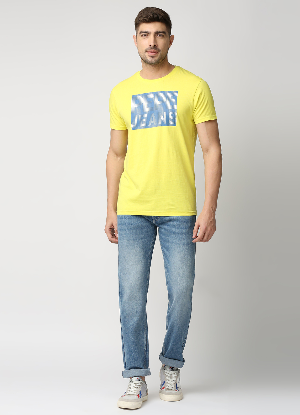 Vapour Light Blue Mid Rise Slim Fit Jeans, , large image number 0