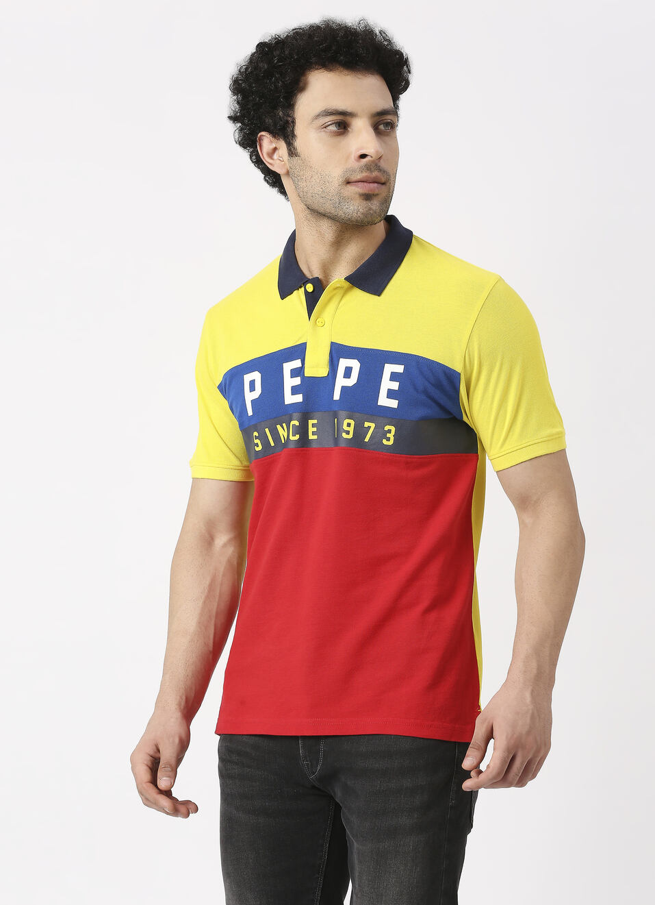 Color Block Yellow T shirt, , large image number 3