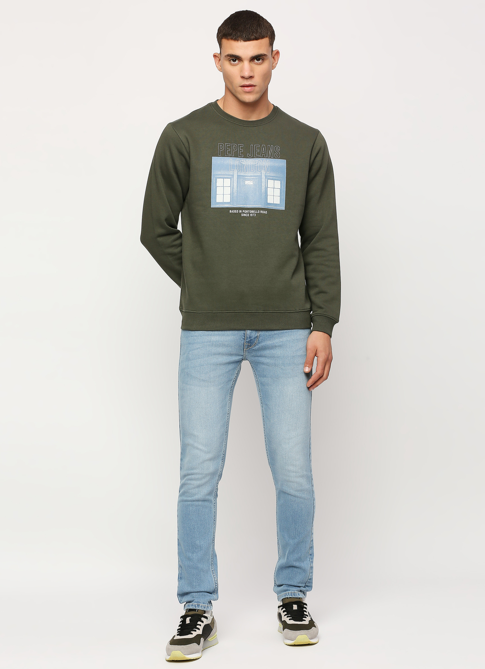 Green Printed Sweatshirt, , large image number 5