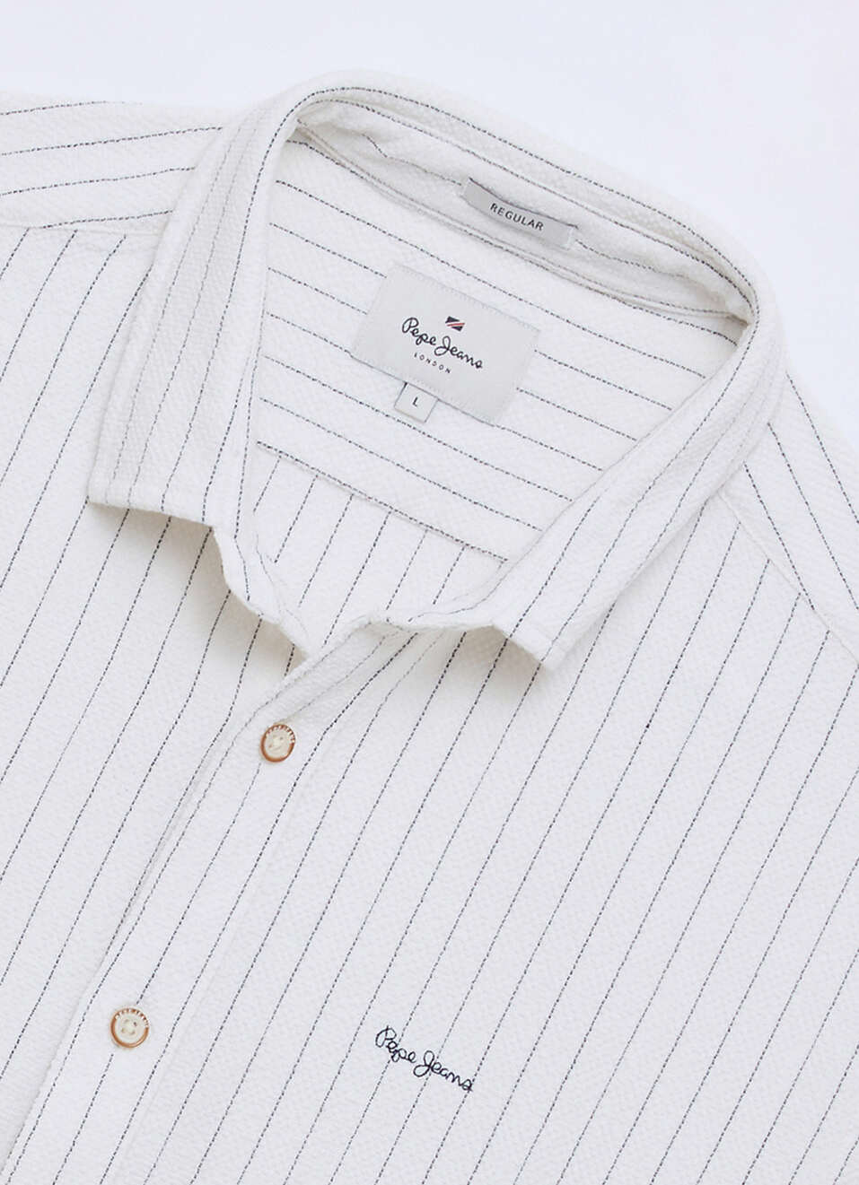 Men White Solid Baseball Collar Long Sleeve Jacket, , large image number 6