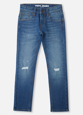 Boys Cash Mid Rise Slim Fit Jeans