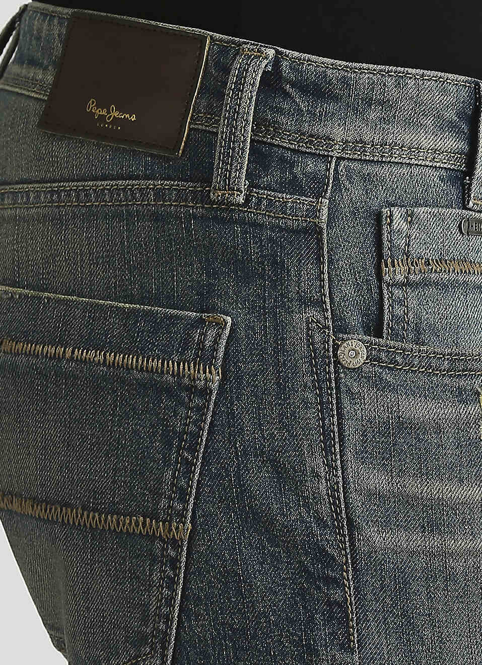 Vapour Vintage Washed Mid Rise Slim Fit Jeans, , large image number 4