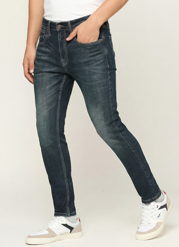 Chinox Ankle Blue Mid Rise Regular Fit Jeans
