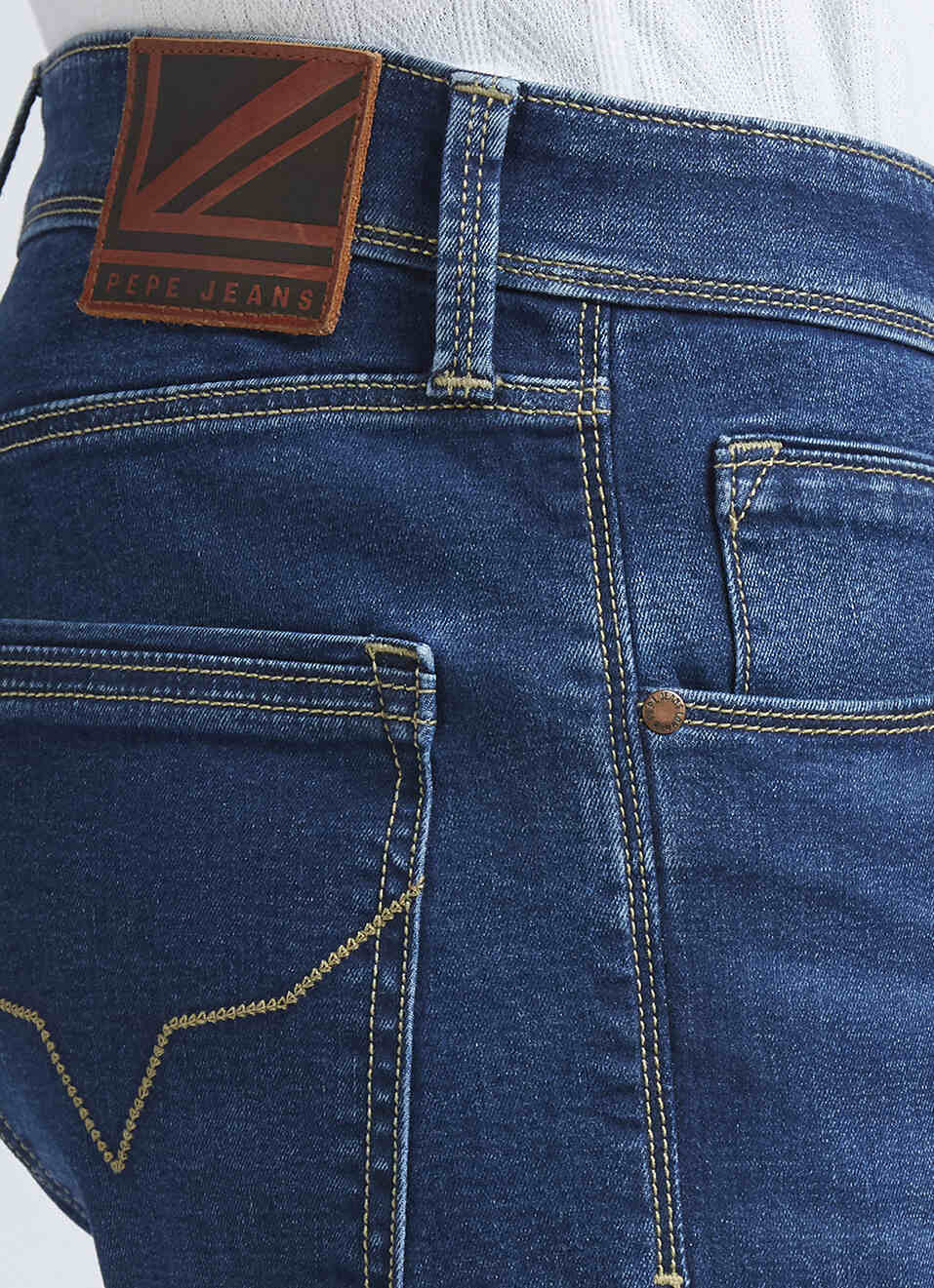 Vapour Blue Mid Rise Slim Stretch X Jeans, , large image number 4