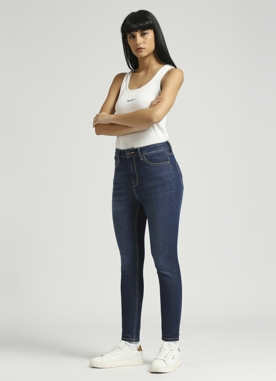 Dion High Waist Skinny Fit Jeans, , large image number 0
