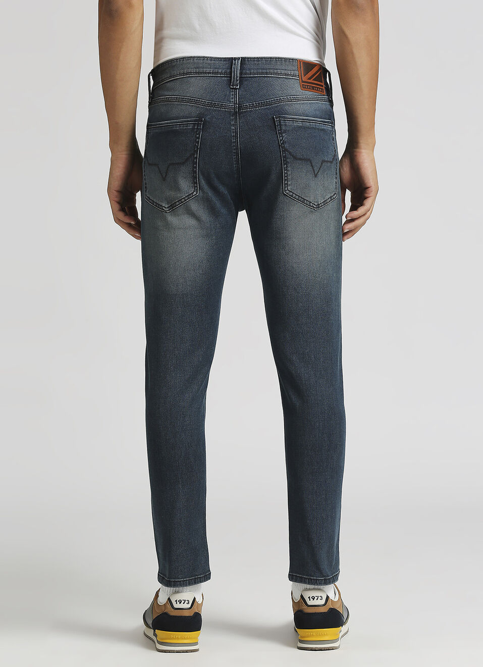 Chinox Dark Blue Mid Rise Ankle Jeans, , large image number 3