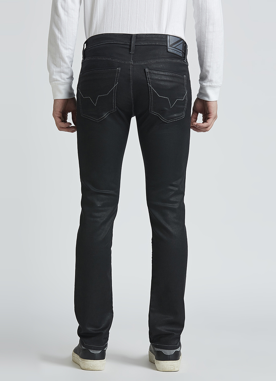 Vapour Black Mid Rise Jeans, , large image number 3