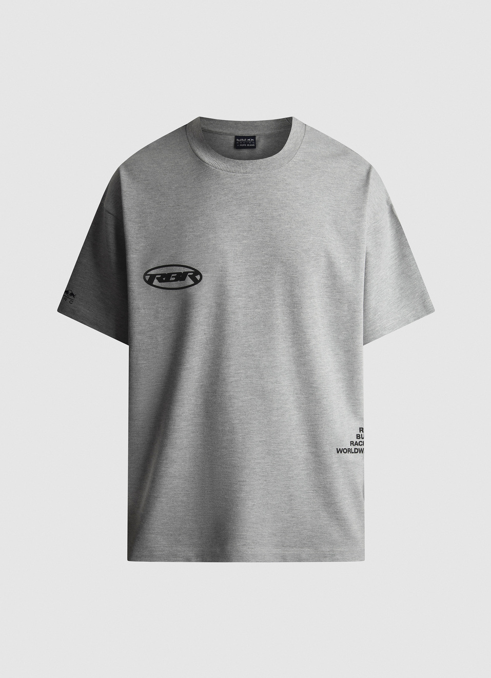 Red Bull Racing X Pepe Jeans Grey Relaxed Fit Back Print T-shirt, , large image number 0