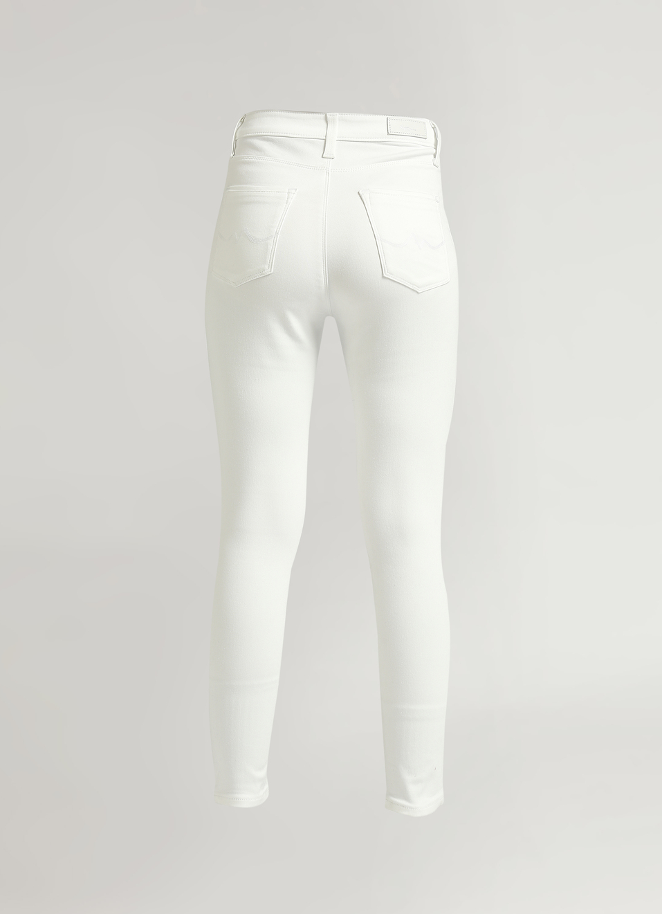 Dion White High Waist Skinny Fit Powerflex Jeans, , large image number 7