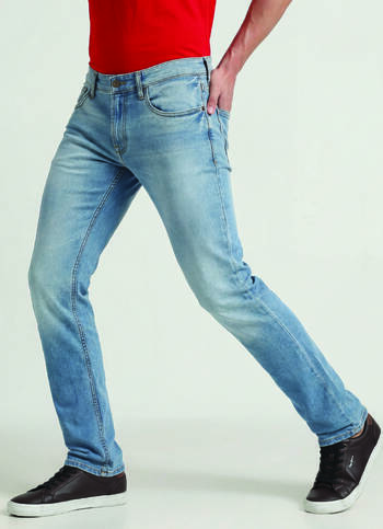 Vapour Light Blue Mid Rise Slim Fit Jeans