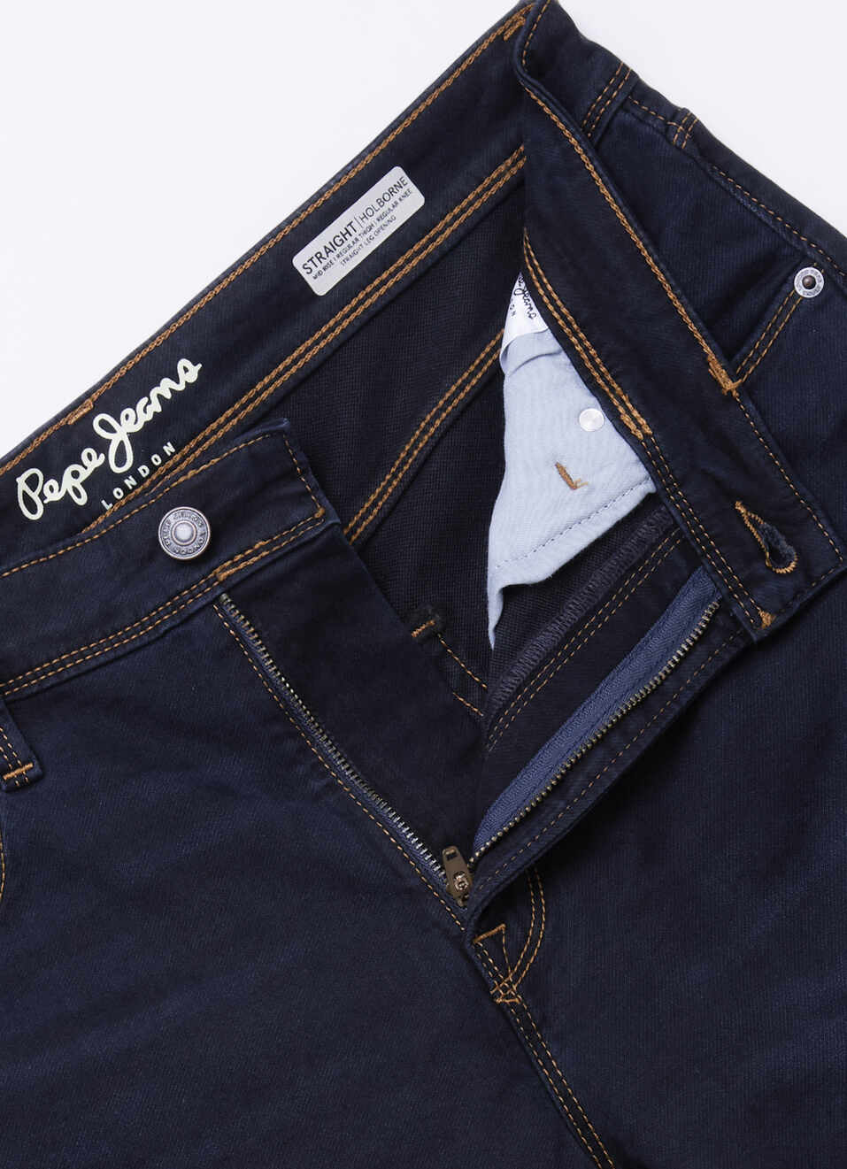 Men Blue Straight Fit Mid Rise Stretchable Jeans, , large image number 6