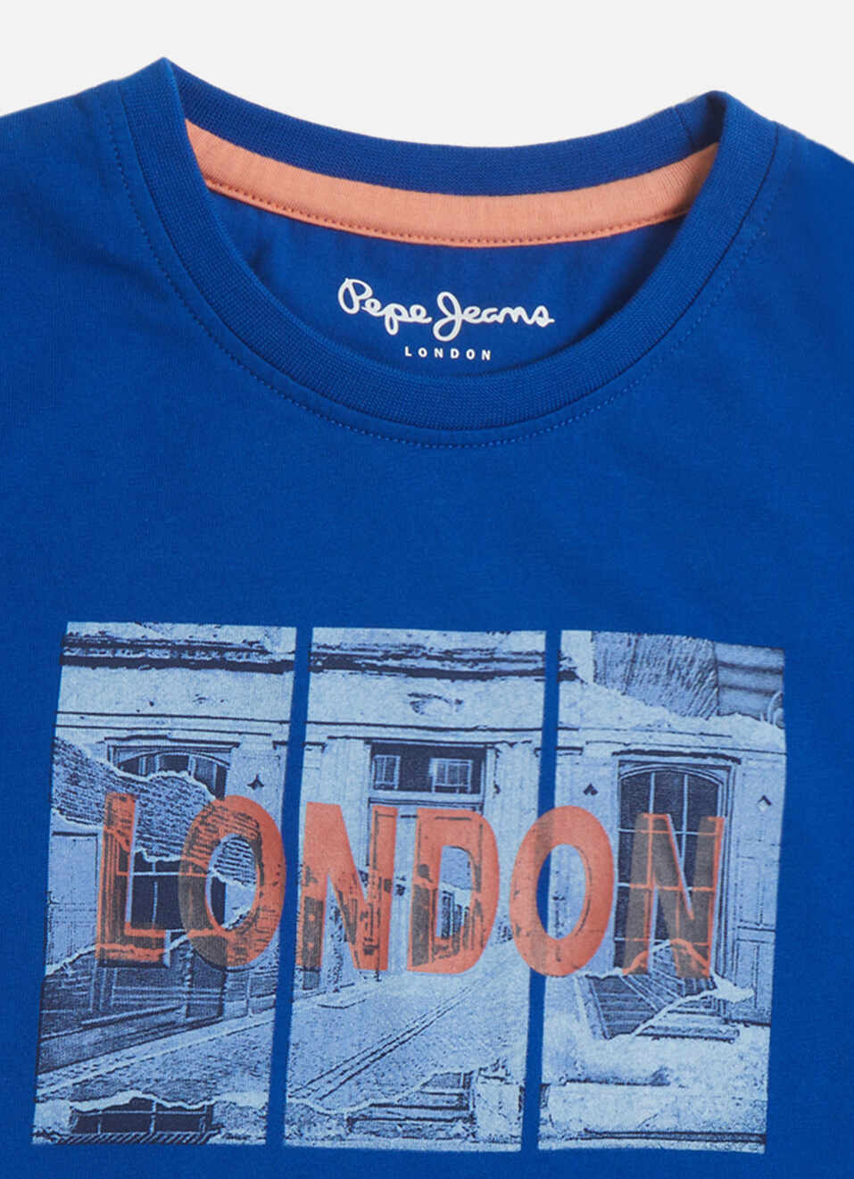 Boys Blue Graphic Print Short Sleeve T-shirt, , large image number 2
