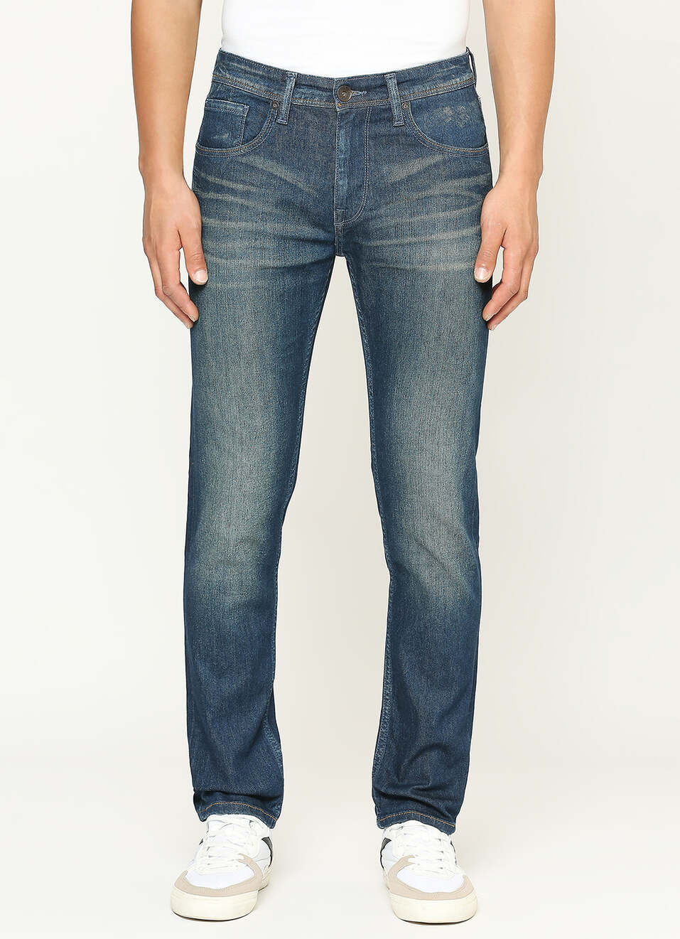 Tapered Vapour Fit Low Waist Jeans, , large image number 2