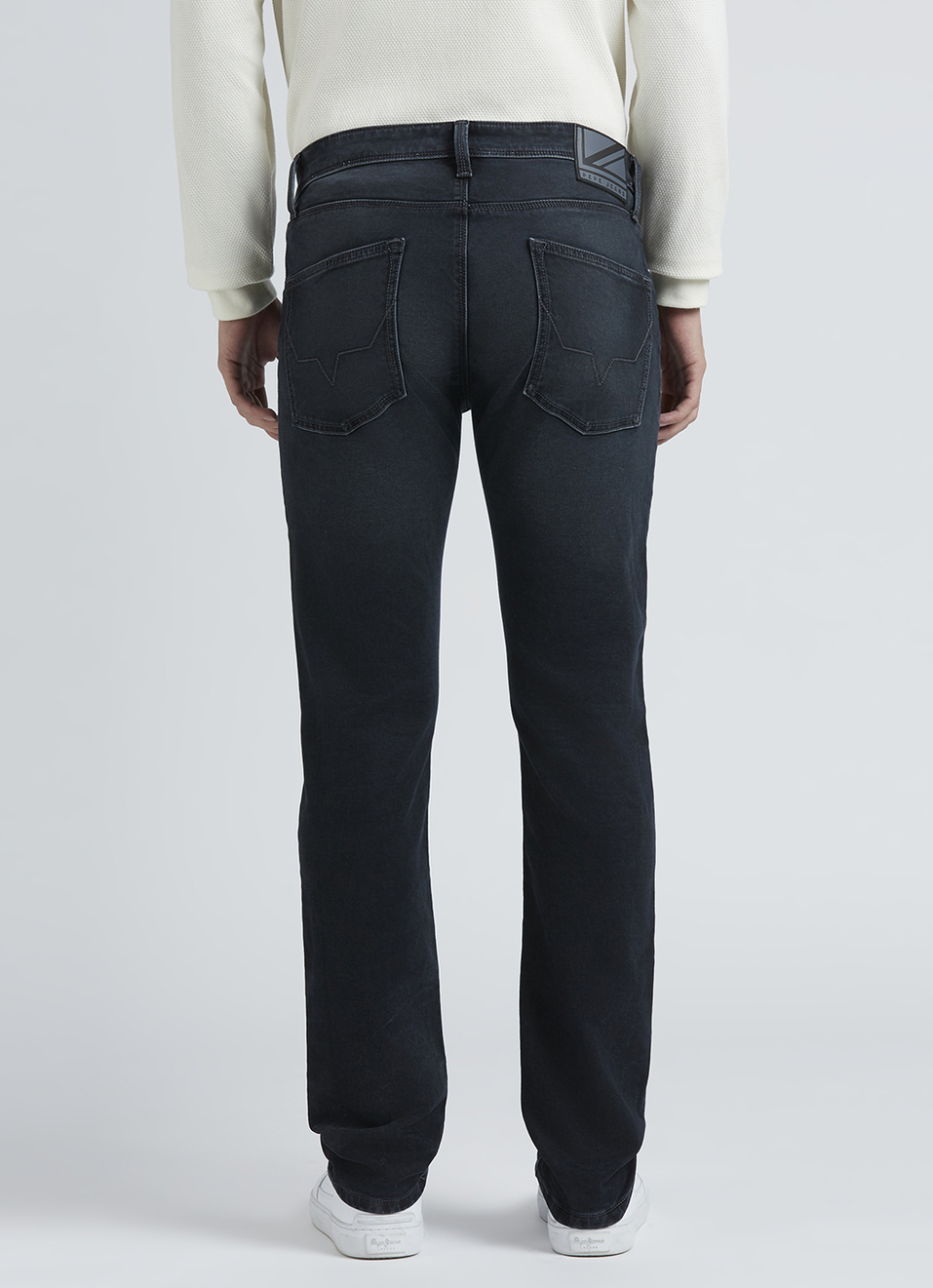 Vapour Black Mid Waist Jeans, , large image number 3