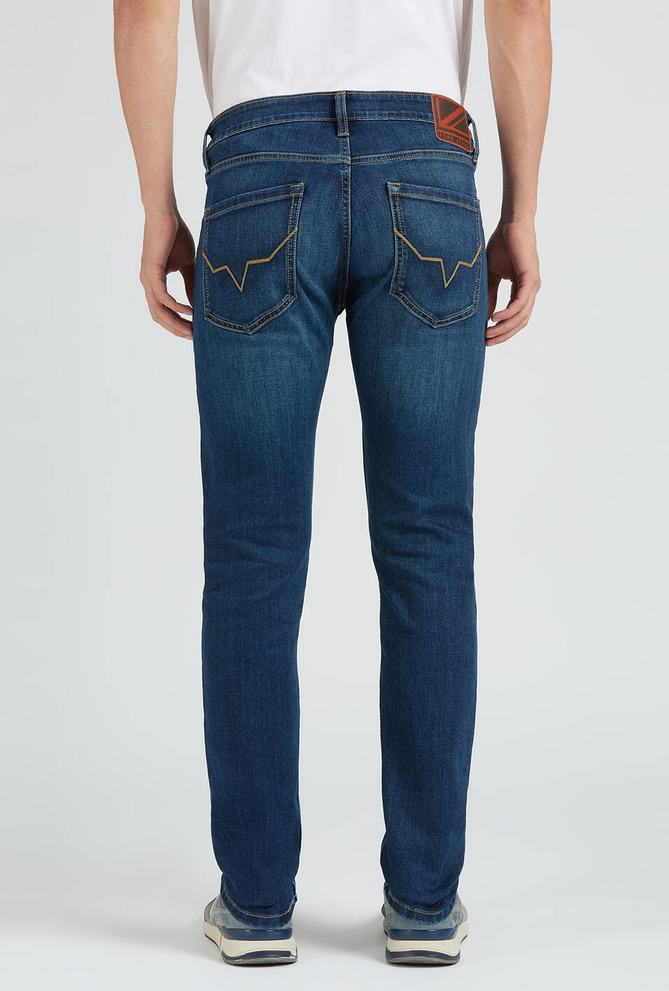 Vapour Blue Mid Rise Slim  Jeans, , large image number 3