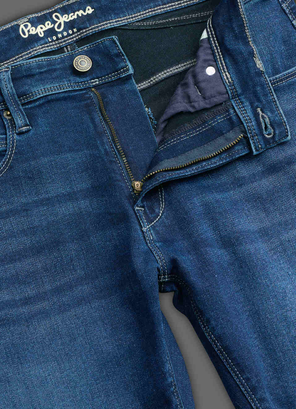 Men Blue Tapered Leg Mid Rise Stretchable Jeans, , large image number 6