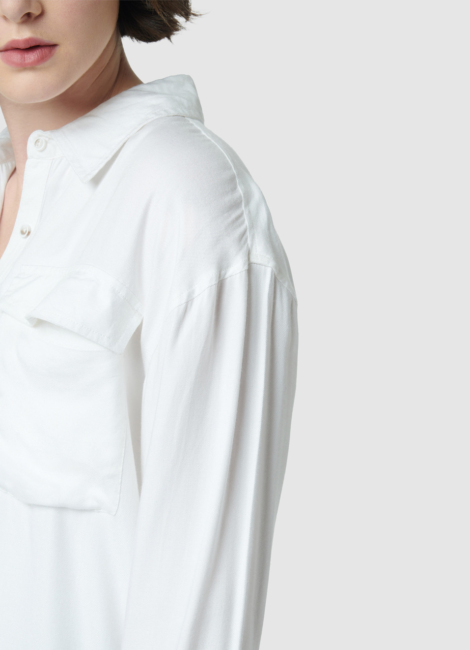 Oversized Black Solid Shirt, , large image number 4