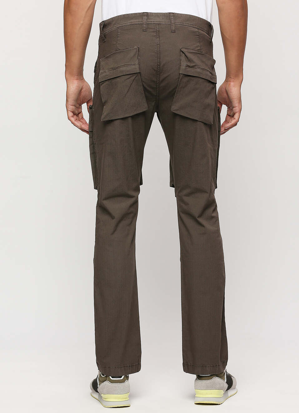 Cash Green Mid Rise Slim Fit Cargo Pants, , large image number 3