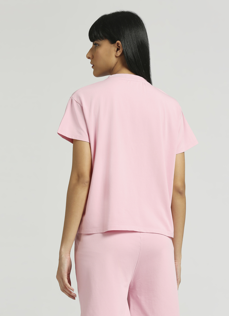 Pink Graphic Print Short Sleeve T-shirt, , large image number 2