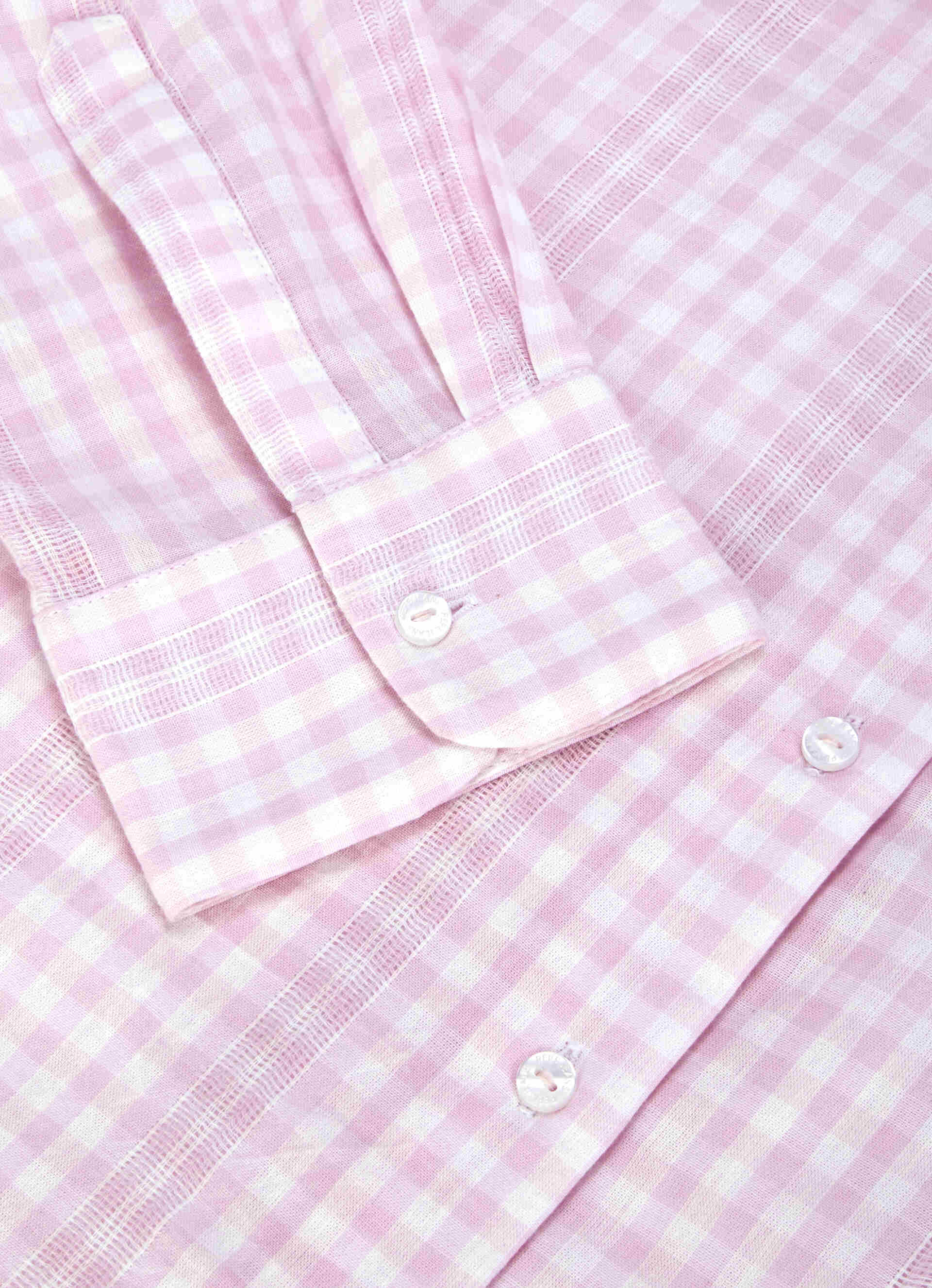 Women Pink Checked Oversized Shirt, , large image number 8