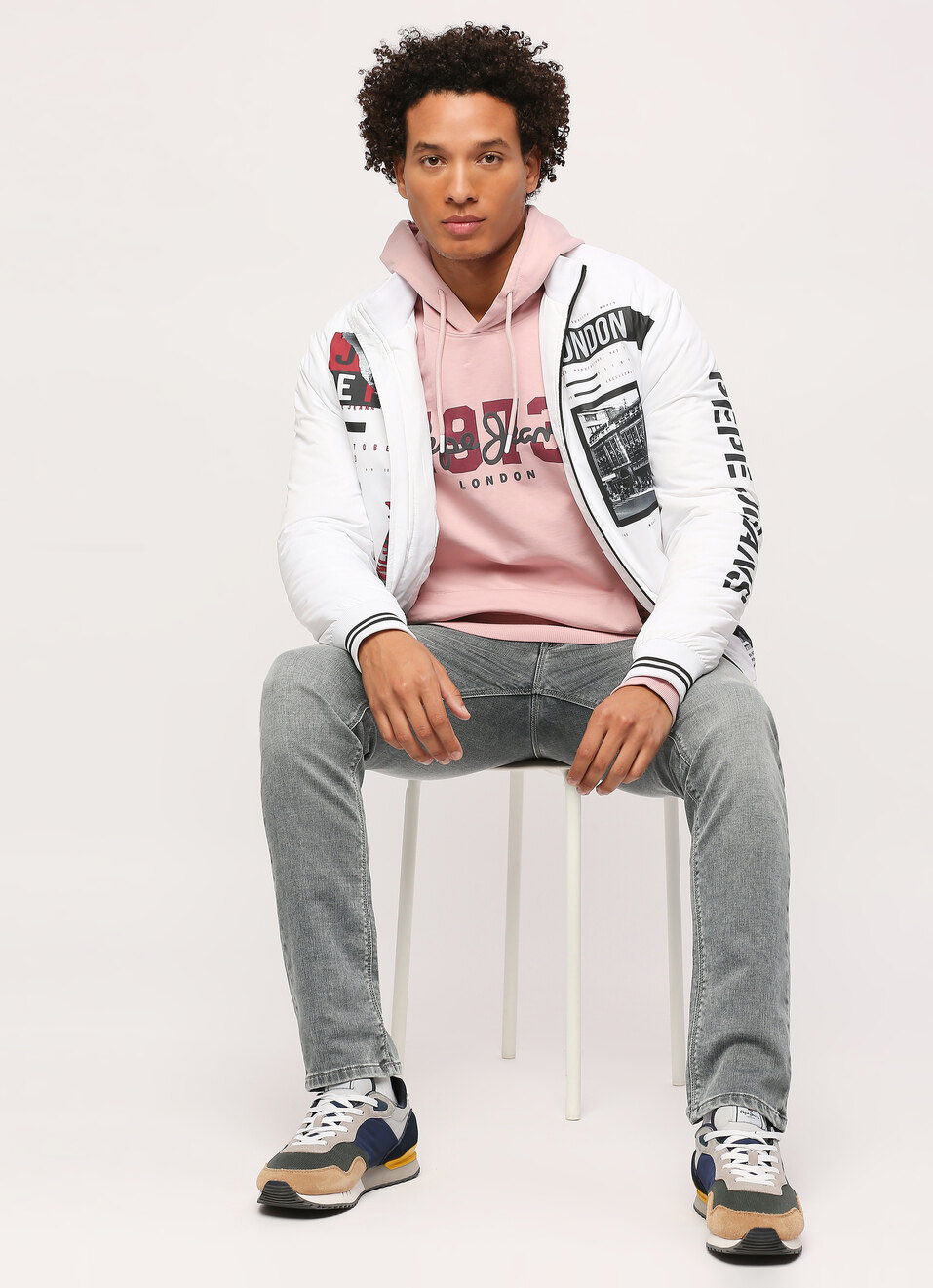 GRAPHIC PRINT HOODED SWEATSHIRT, , large image number 6