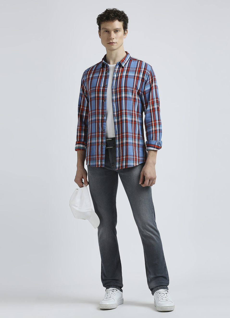 Blue Checks Full Sleeve Shirt, , large image number 5