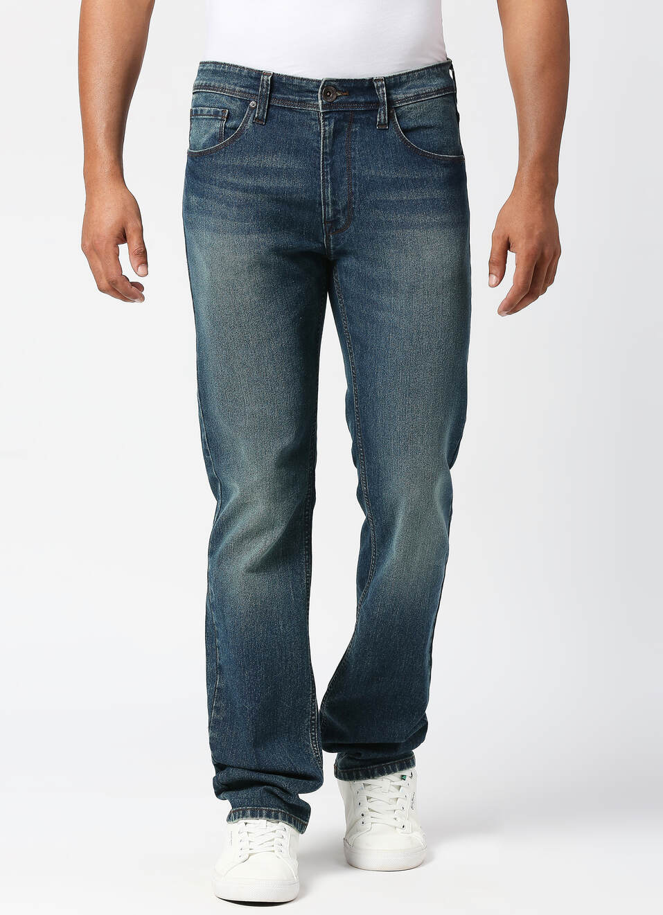 Holborne Regular Fit Mid Waist Straight Leg Jeans, , large image number 0